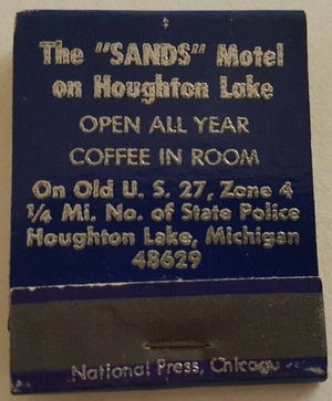 Sands Resort Motel - Matchbook
